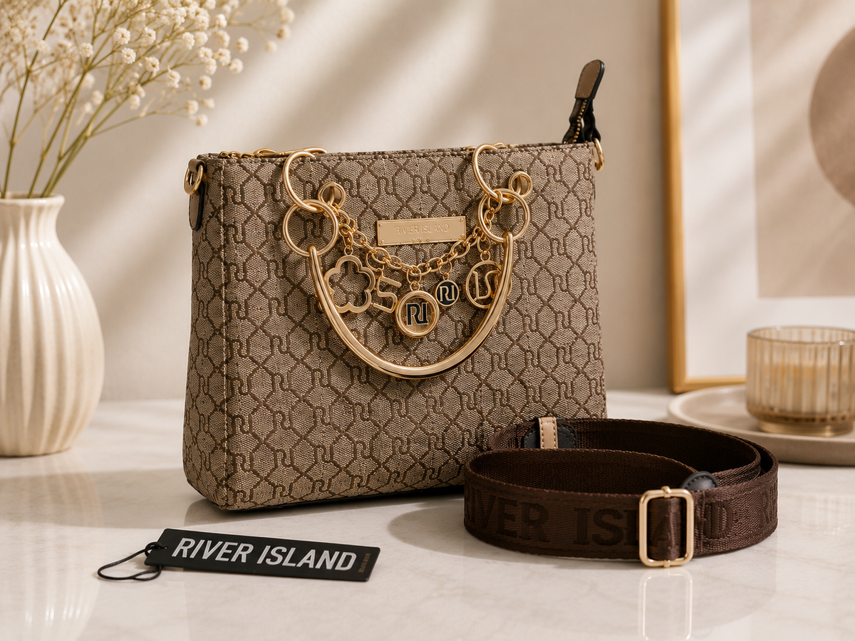 River Island Beige Tote Bag