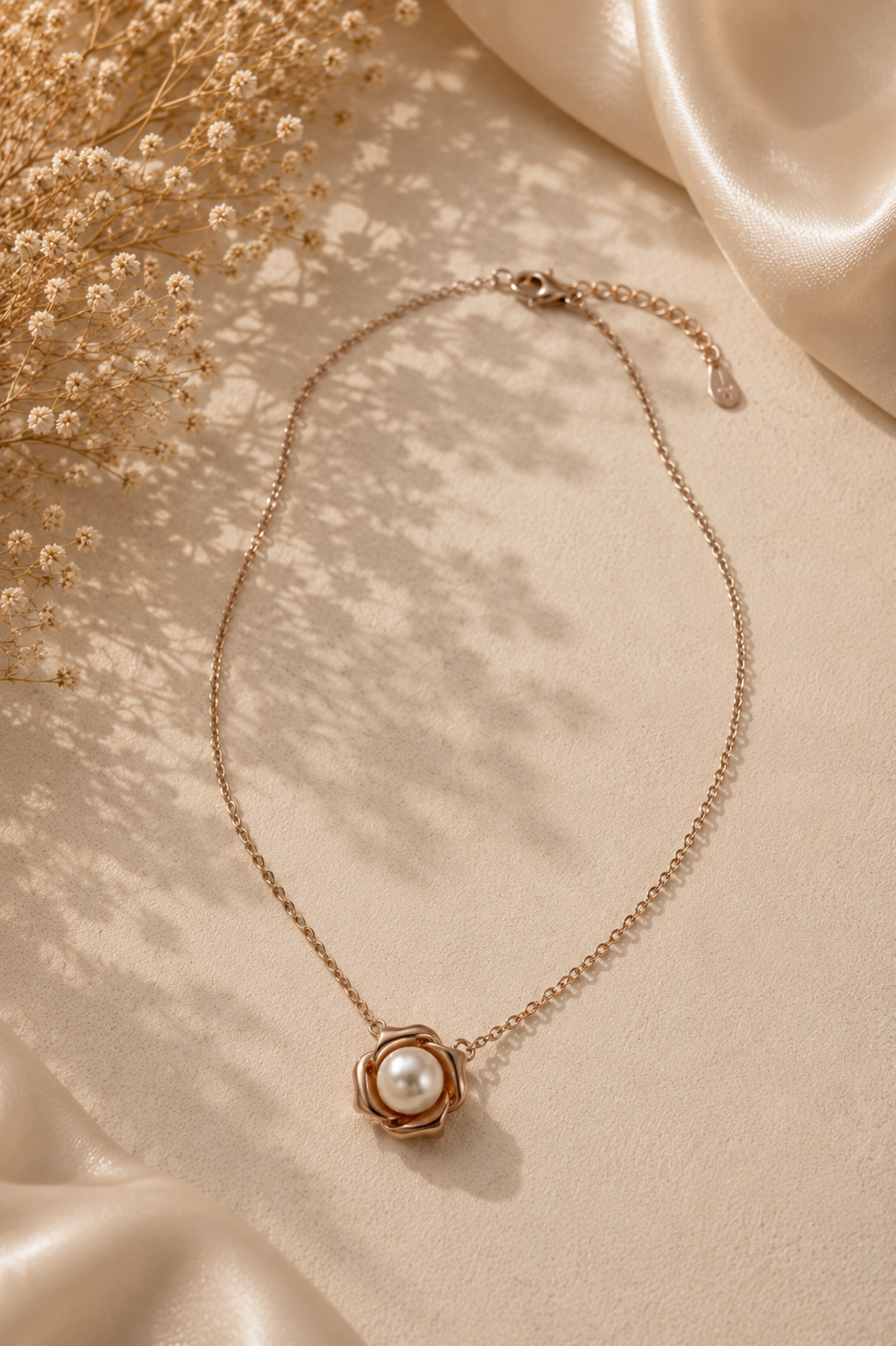 Perl Flower Necklace