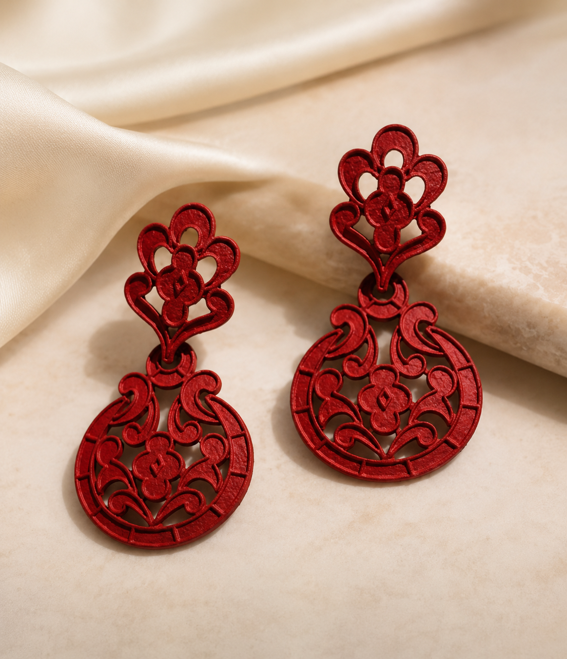 Vintage Red Earrings
