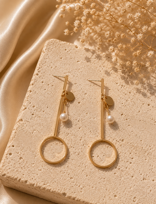 Circle Dangle Earrings