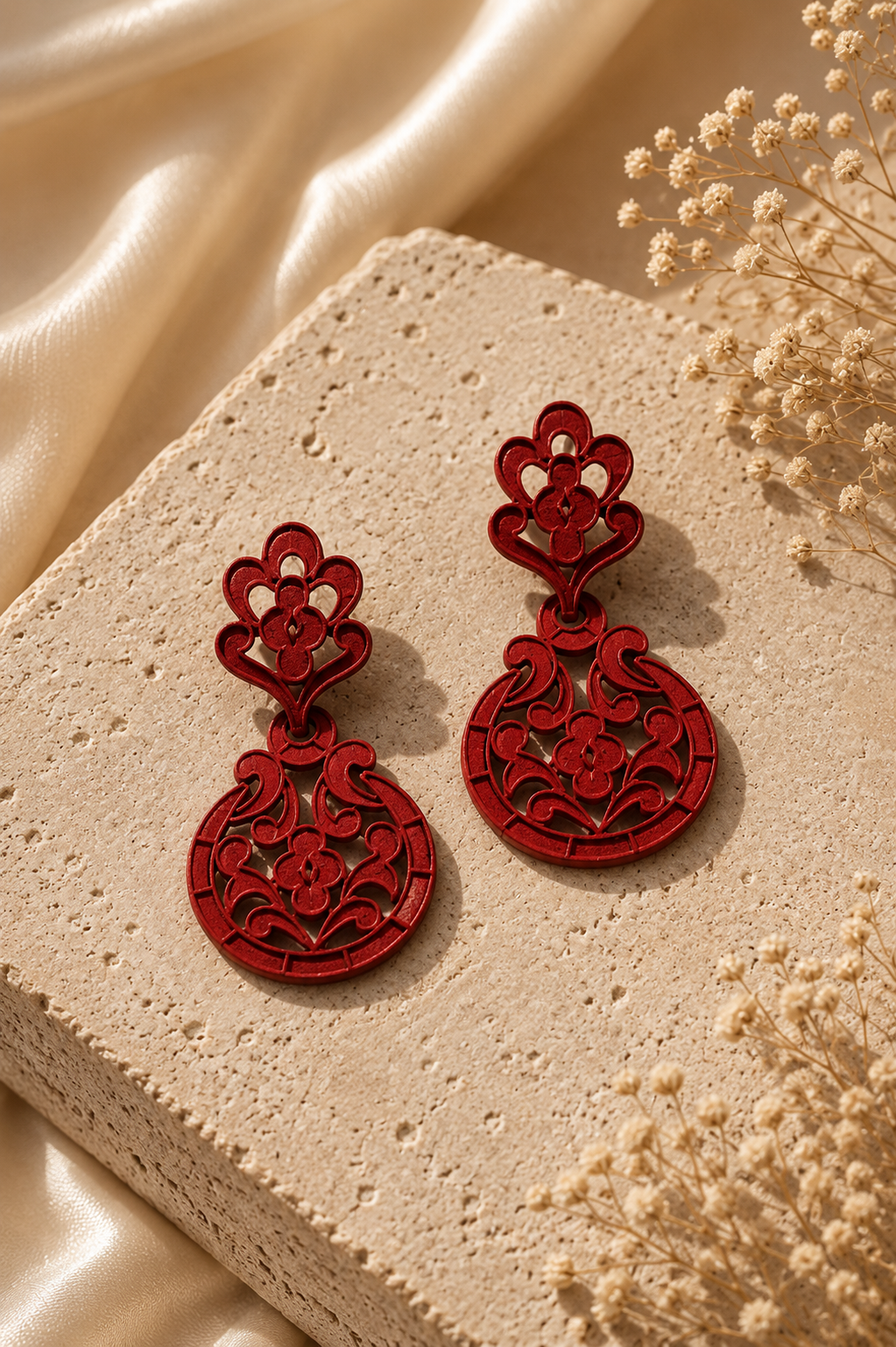 Vintage Red Earrings