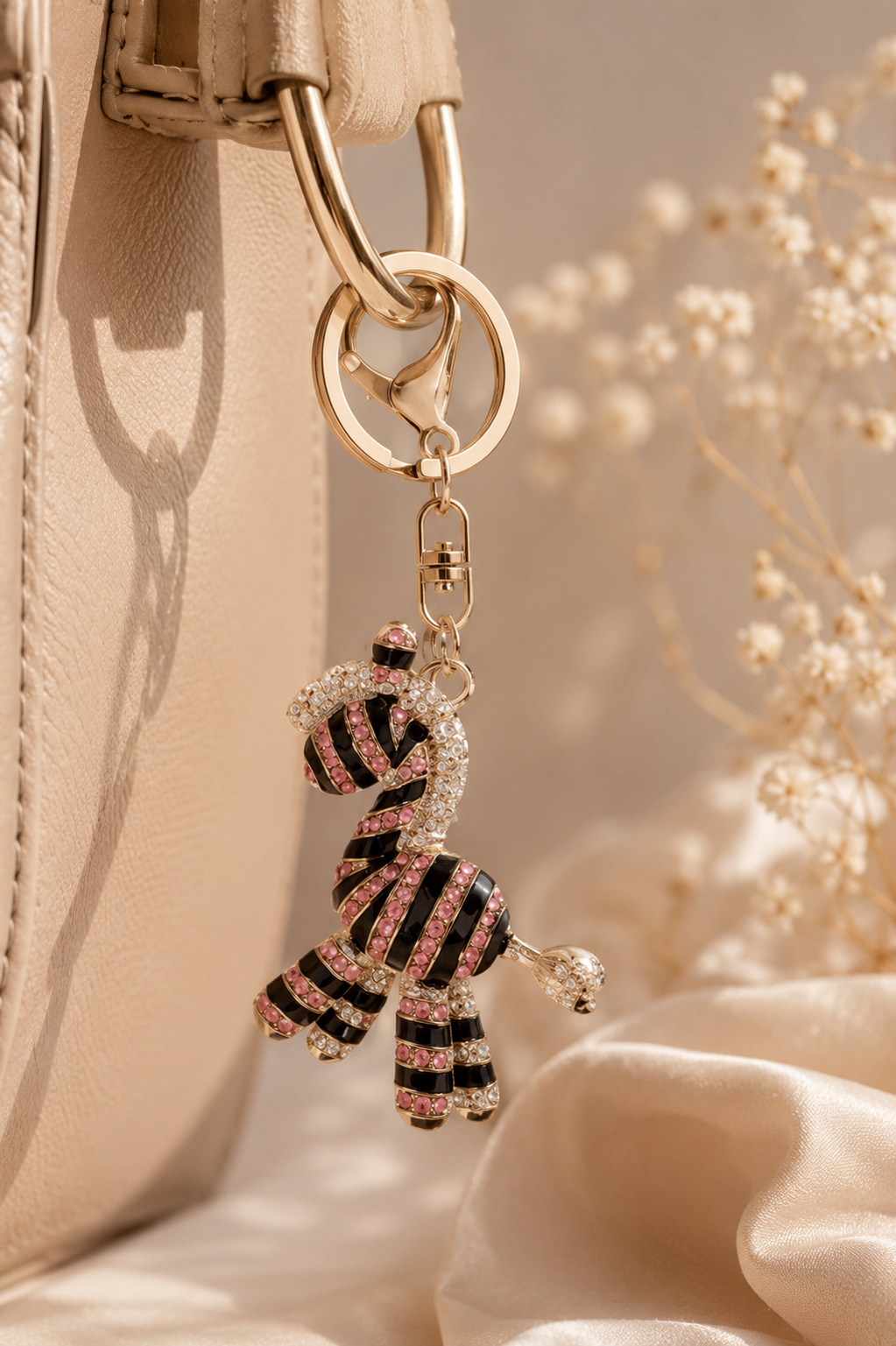 Pink Horse Keychain
