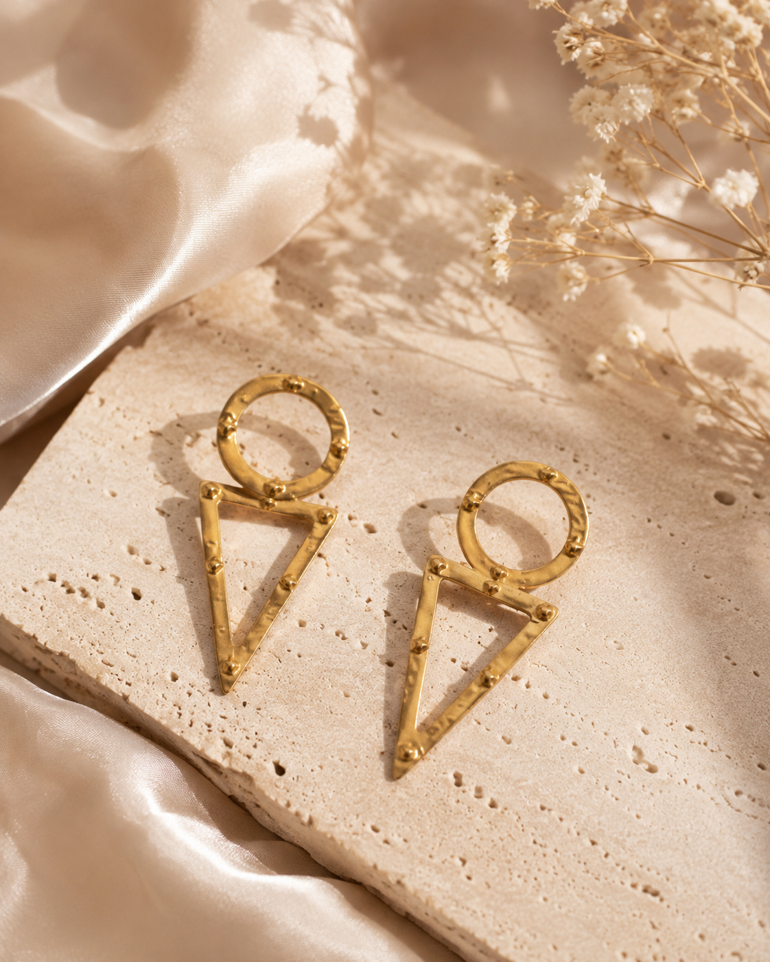 Golden Triangle Earring
